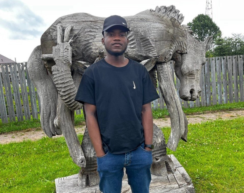 “One of my main reasons for studying electrical engineering is to improve the energy sector in Zambia,” says Peter. Photo courtesy of the subject

