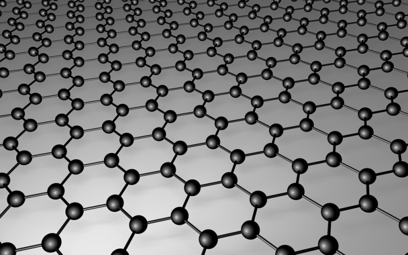 Graphene carbon network with atomic structure. Credit: Edgieus / photogenica.ru
