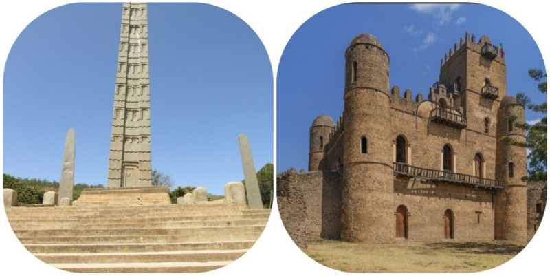 A collage of Mikael’s top places to visit in Ethiopia. Photo courtesy of the subject
