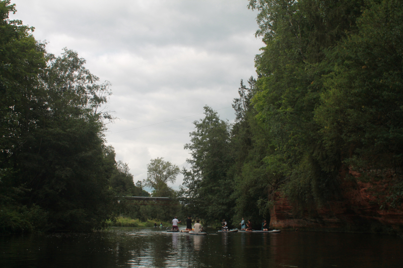 Paddleboarders on the Oredezh river. Credit: Vasilii Perov / ITMO.NEWS
