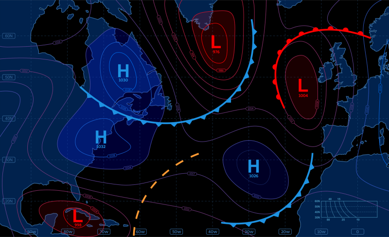 Weather map. Credit: belozersky / photogenica.ru
