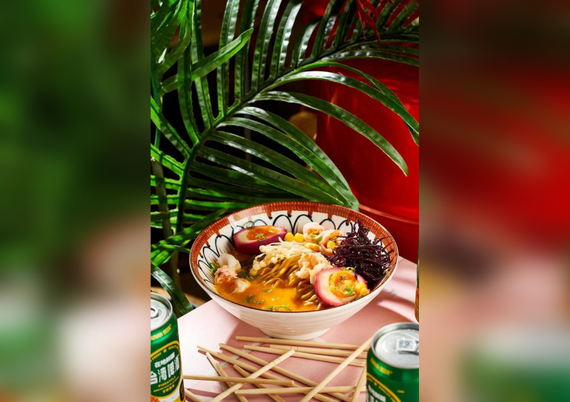 This fall's seasonal menu at Ultramen includes  an ultra-hot pumpkin ramen with Laksa paste, shrimp, and spicy butter. Credit: vk.com/ultramenjpeg
