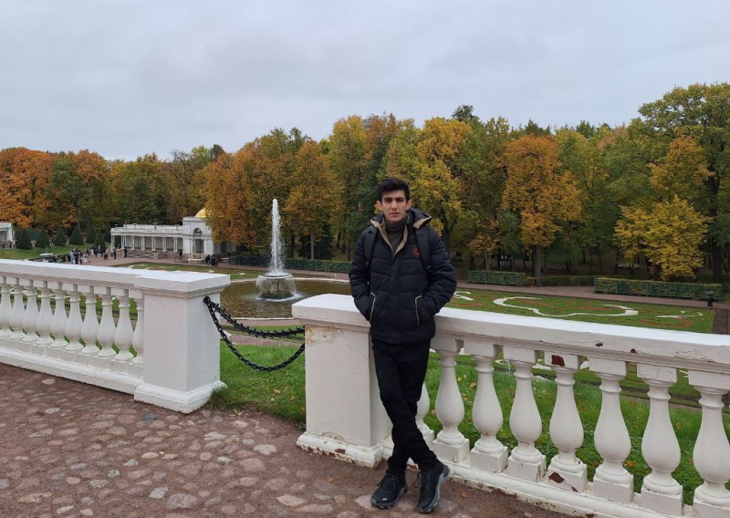 Raman in Peterhof. Photo courtesy of the subject
