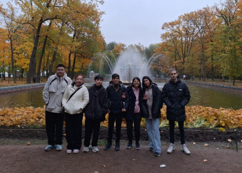 Raman with his friends in St. Petersburg. Photo courtesy of the subject
