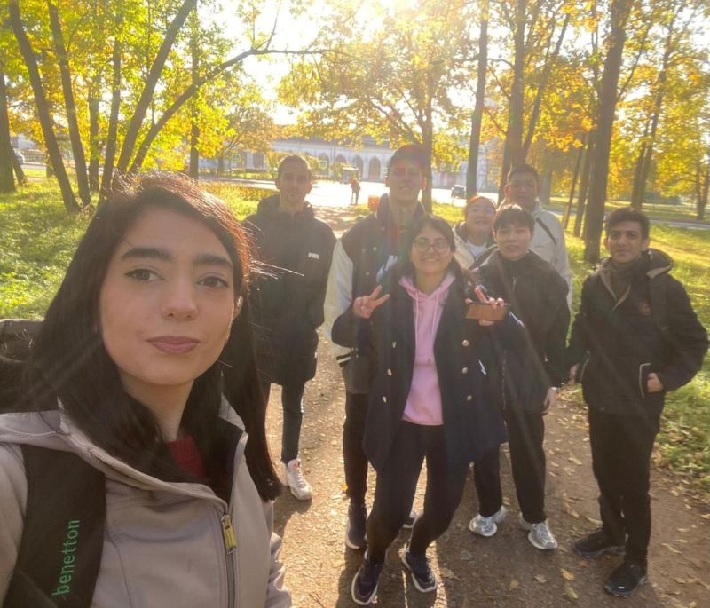 Dorsa and her friends in St. Petersburg. Photo courtesy of the subject
