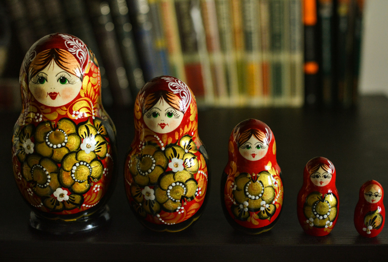 Matryoshka dolls. Credit: Julia Kadel on Unsplash
