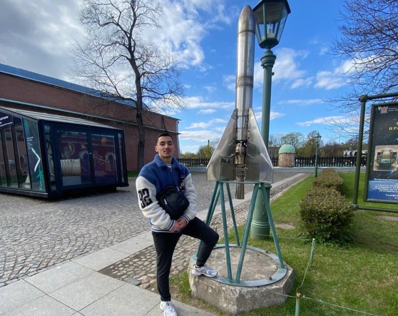 Belhouchet at the Peter and Paul Fortress. Photo courtesy of the subject
