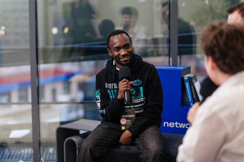 Idrisa Kiryowa at BIOCON 2024. Credit: BIOCON on VK
