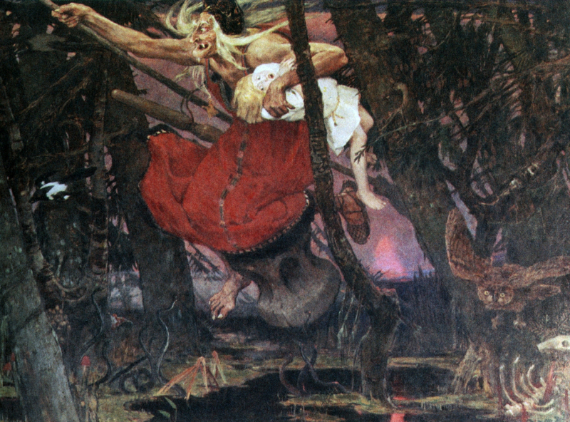 Baba Yaga. Author: Viktor Vasnetsov. Credit: Wikimedia Commons (public domain image)
