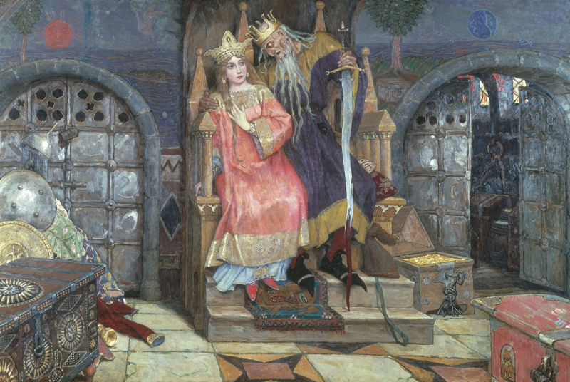 Kashchey the Immortal (Koschei the Deathless). Author: Viktor Vasnetsov. Credit:  Wikimedia Commons (public domain image)
