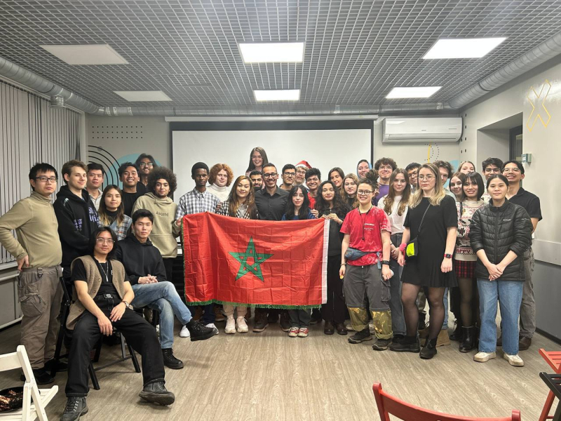 Houssam at a Moroccan Night at ITMO. Photo courtesy of the subject
