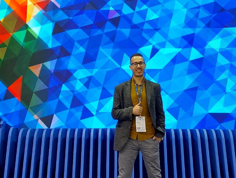 Houssam at an event organized by ITMO’s industrial partner Gazprom. Photo courtesy of the subject
