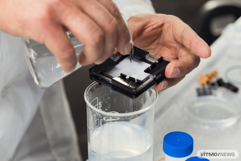 Фильтрующие мембраны для опреснения морской воды. Фото: Дмитрий Григорьев / ITMO NEWS
