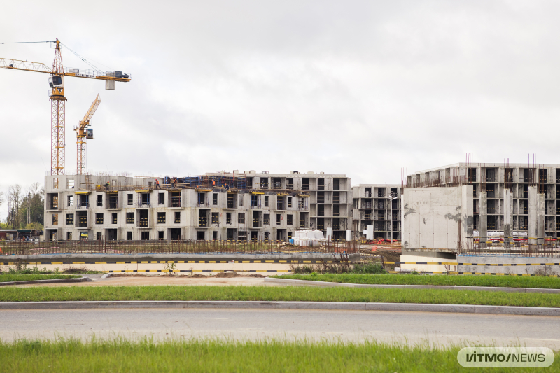 Строительство ИТМО Хайпарк. Фото: Дмитрий Григорьев / ITMO NEWS
