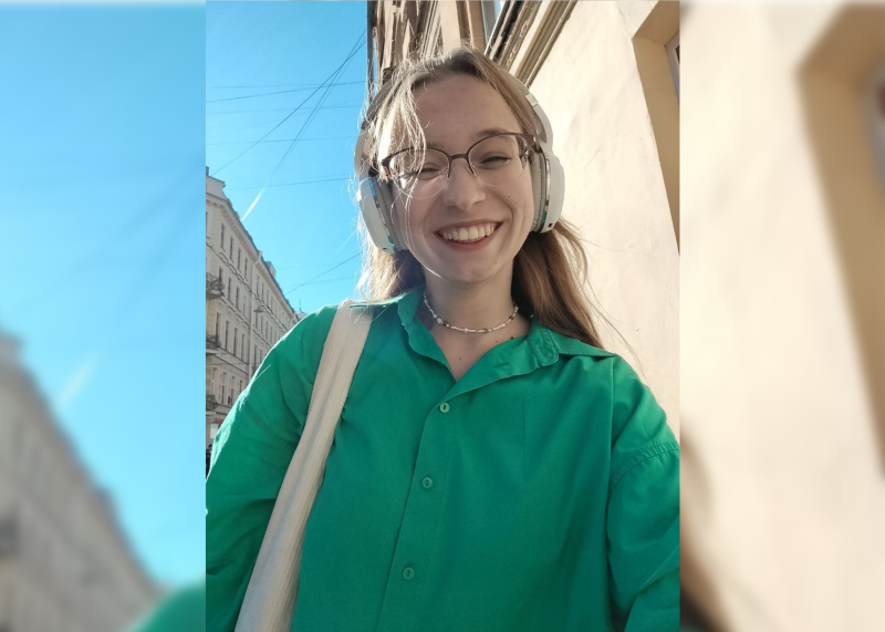 Kseniia on a walk in St. Petersburg. Photo courtesy of the subject
