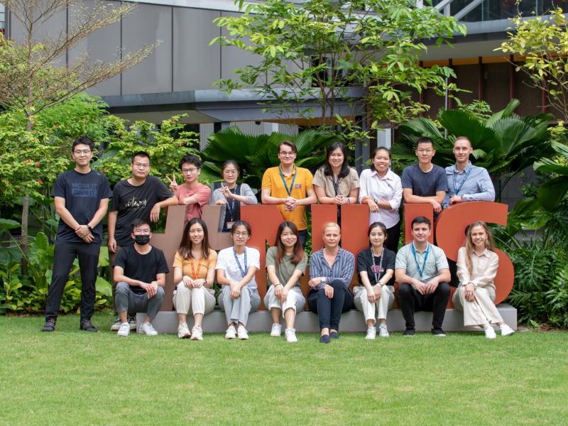 The team of Dr. Daria Andreeva, the lead author of the study, at the National University of Singapore. Photo courtesy of the research team
