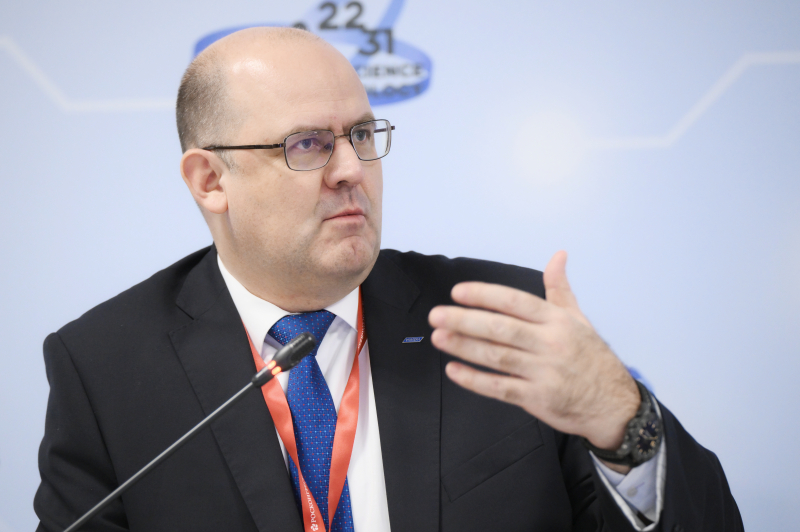 Vladimir Shevchenko, the rector of National Research Nuclear University MEPhI. Photo by Ekaterina Chesnokova / Congress of Young Scientists
