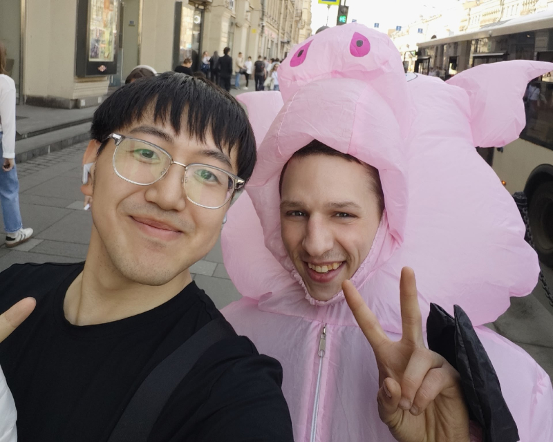 Xie in St. Petersburg. Photo courtesy of the subject
