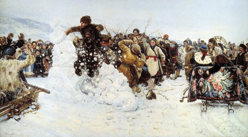 Taking a Snow Town by Vasily Surikov, 1891, State Russian Museum (St. Petersburg, Russia). Credit: Vasily Surikov / Wikimedia Commons (public domain) / CC-PD-Mark
