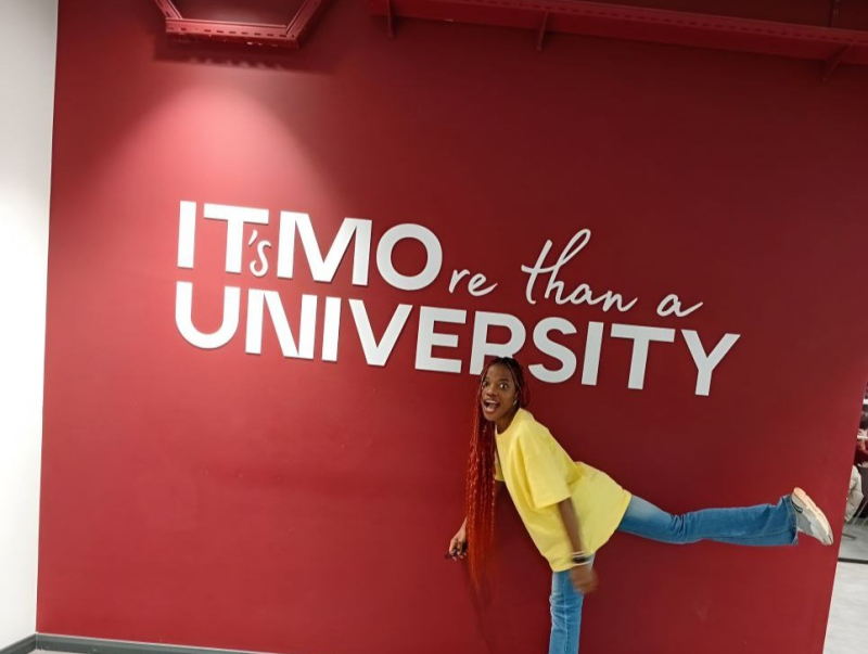 Chizoba Nzeakor at ITMO. Photo courtesy of the subject
