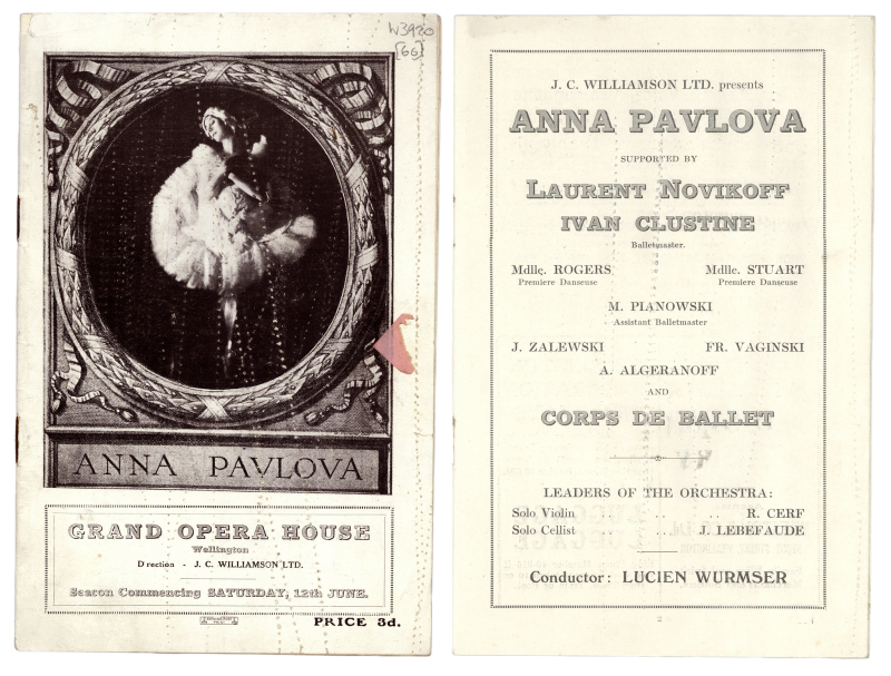 A program of Anna Pavlova&rsquo;s performance in New Zealand. Credit:&nbsp;New Zealand Archives&nbsp;/ flickr /&nbsp;CC BY 2.0
