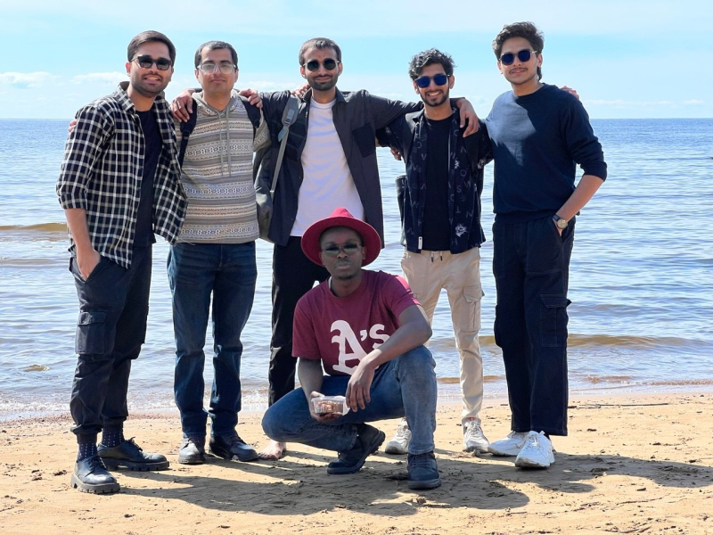 Shajee Raza with his friends in St. Petersburg. Photo courtesy of the subject

&nbsp;
