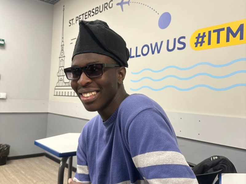 Oludotun at ITMO. Photo courtesy of the subject
