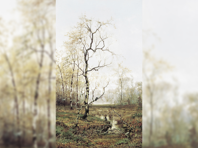 Forest. In Spring by Yefim Volkov, 1877, State Museum of Fine Arts (Kazan, Russia). Credit: Wikimedia Commons / CC-PD-Mark
