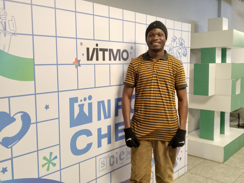Elijah at ITMO. Photo courtesy of the subject
