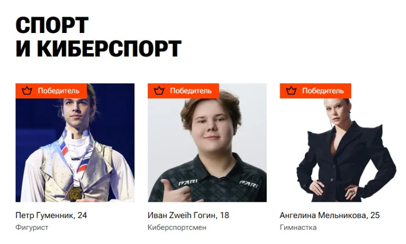 A screenshot from the Forbes Russia 30 Under 30 website. Credit: 30-under-30.forbes.ru
