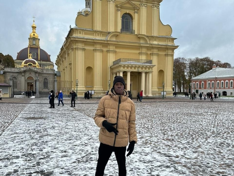 Jofani at the Peter and Paul Fortress in St. Petersburg. Photo courtesy of the subject
