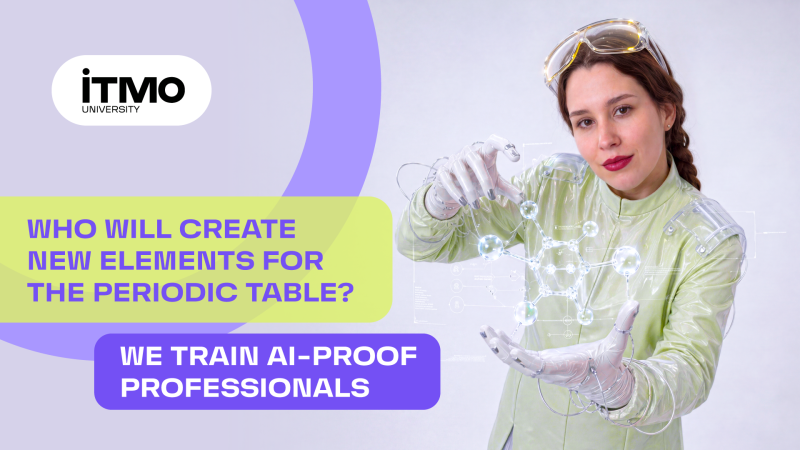 Maria Moshkova. An engineer specializing in smart materials and showcasing how university research helps solve global problems and accelerate the integration of digital tech into business and production. Credit: ITMO
