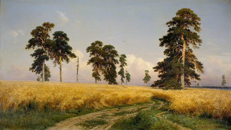 Rye by Ivan Shishkin, 1878, Tretyakov Gallery (Moscow, Russia). Credit: Google Arts & Culture / Wikimedia Commons / CC-PD-Mark

