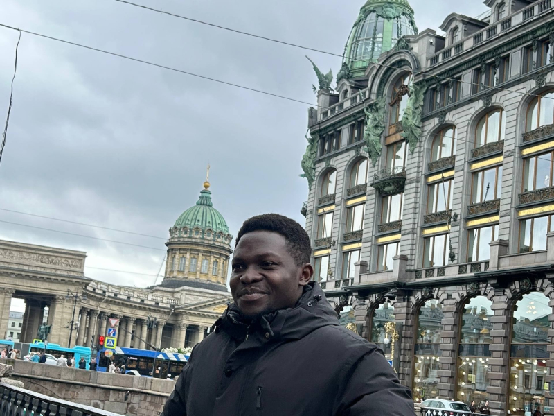 Adzembeh in St. Petersburg. Photo courtesy of the subject

