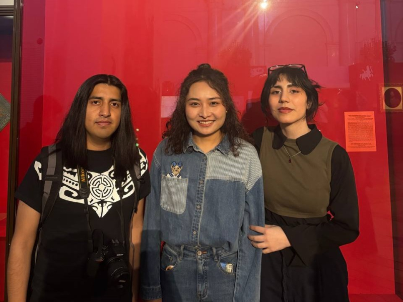 Marcos with his friends. Photo courtesy of the subject
