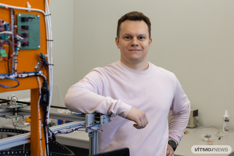 Nikita Olekhno. Photo by Dmitry Grigoryev / ITMO NEWS
