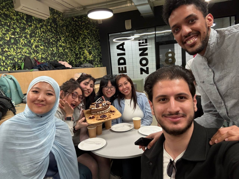 Parmis with her friends at ITMO. Photo courtesy of the subject
