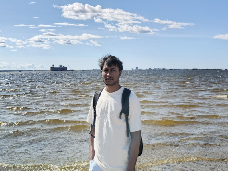 Afsar in St. Petersburg. Photo courtesy of the subject
