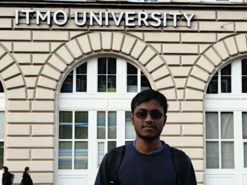Afsar at ITMO. Photo courtesy of the subject
