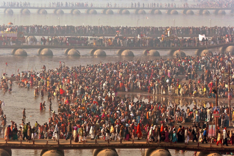 Религиозный фестиваль Кумбха-Мела (Индия). Источник: kumbhmela.com