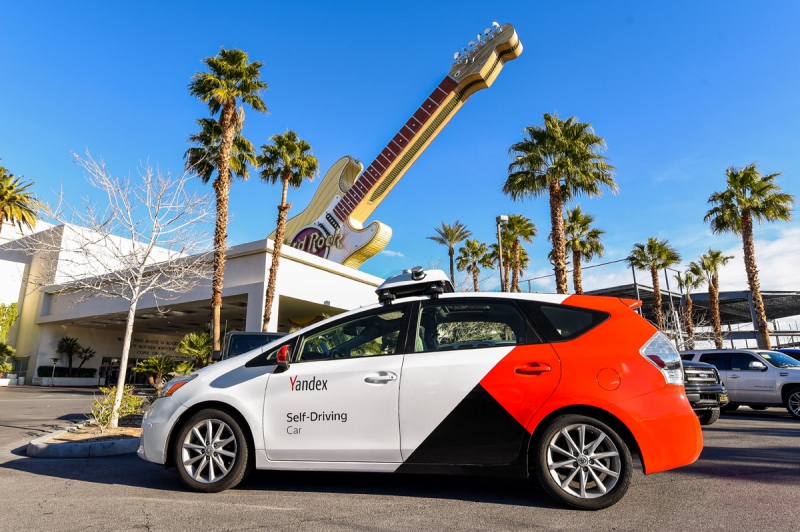 The Yandex driverless car in Las Vegas. Credit: autonews.com