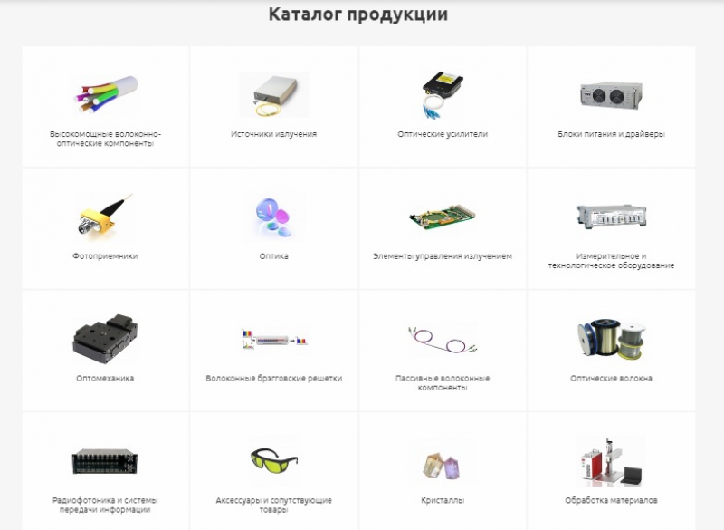 LLS’s product range. Credit: lenlasers.ru