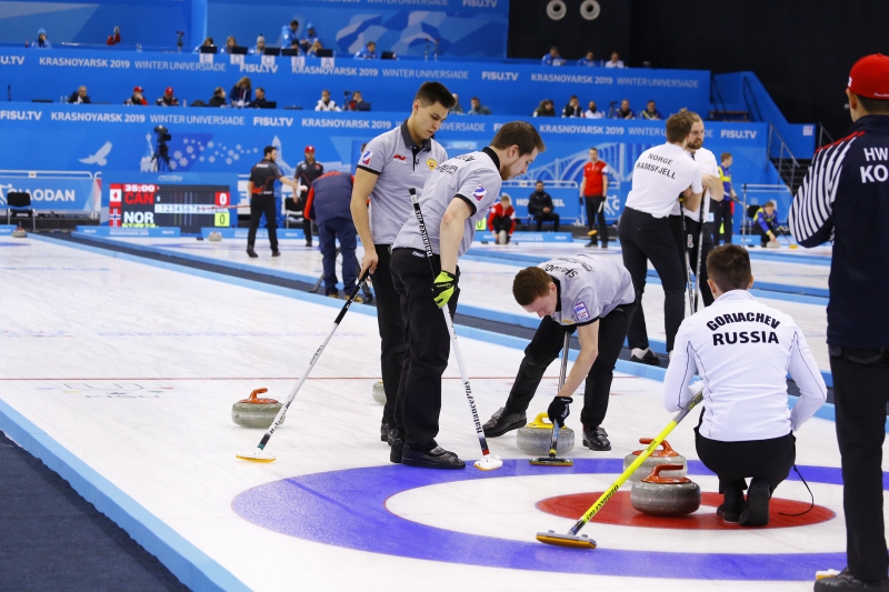 Russian National Curling Team at the 29th Winter Universiade