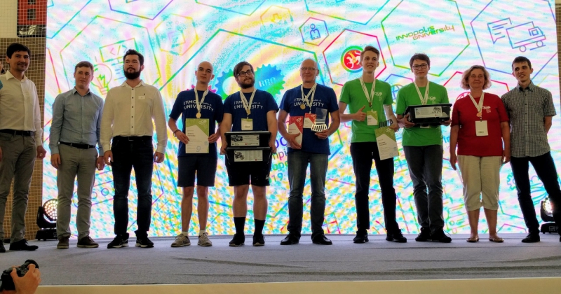 The awards ceremony of the 2019 Russian Robot Olympiad