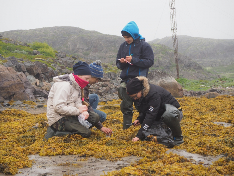 Students on an expedition to the Barents Sea. Photo courtesy of subjects
