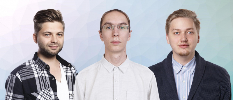 Alexey Minaev, Konstantin Chukharev, and Daniil Shirokov, the lecturers