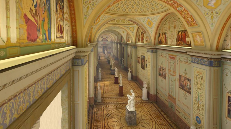 A virtual tour of Hermitage for CROC. Credit: tass.ru