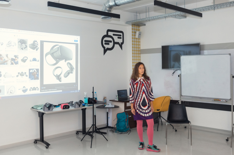 At Anna Tolkacheva's workshop Immersion in VR
