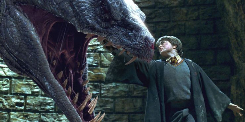Harry Potter and the Basilisk. Image from the movie. Credit: screenrant.com