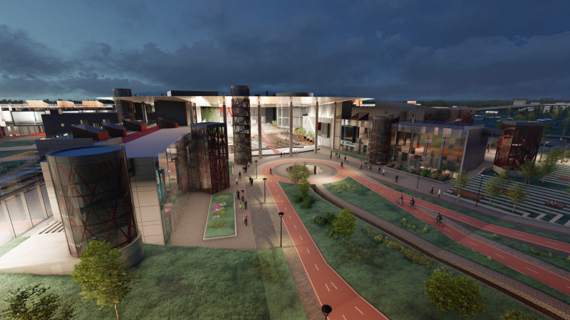 Concept design of ITMO University's second campus. Credit: Studio 44